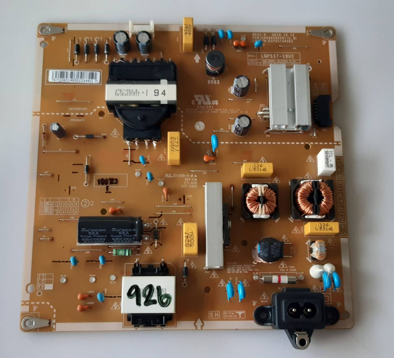อันที่ 926 LG 55UM7300 ซัฟฟลาย EAX68284301 EAY65149301 ดีเทสแล้ว
