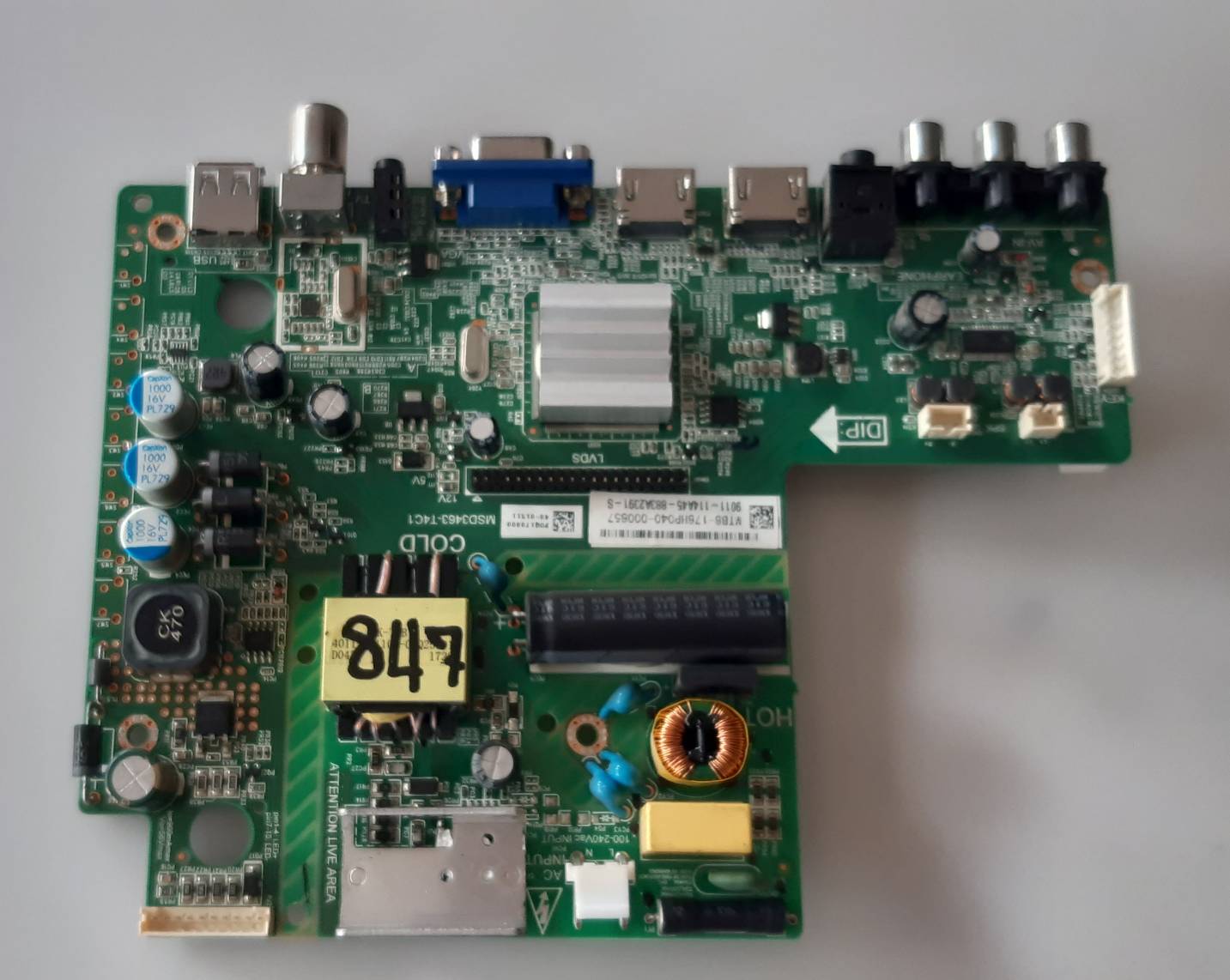 อันที่ 847 PHILIPS 32PHT5200S ซีสเตร็ม MSD3463-T4C1 ดีเทสแล้ว