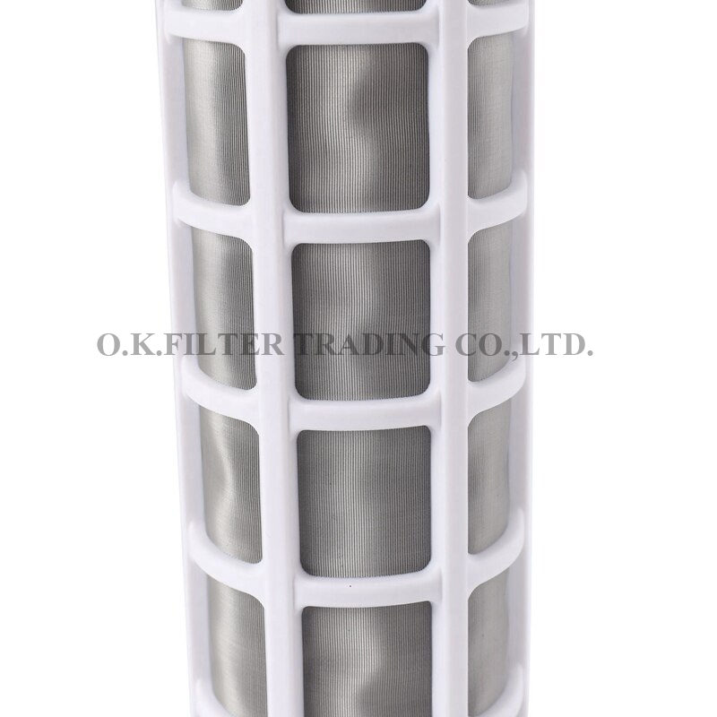 ไส้กรองน้ำ ตาข่าย สเตนเลส (Sediment) 20 นิ้ว x 2.5 นิ้ว 50 Micron AQUA