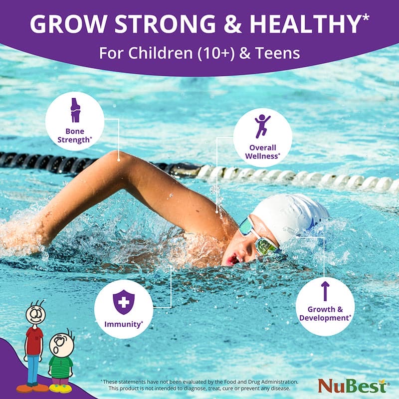 NuBest Tall 10+, Powerful Growth for Kids & Teens (10+), Milk Drinkers, 60 Capsules 0 กก.