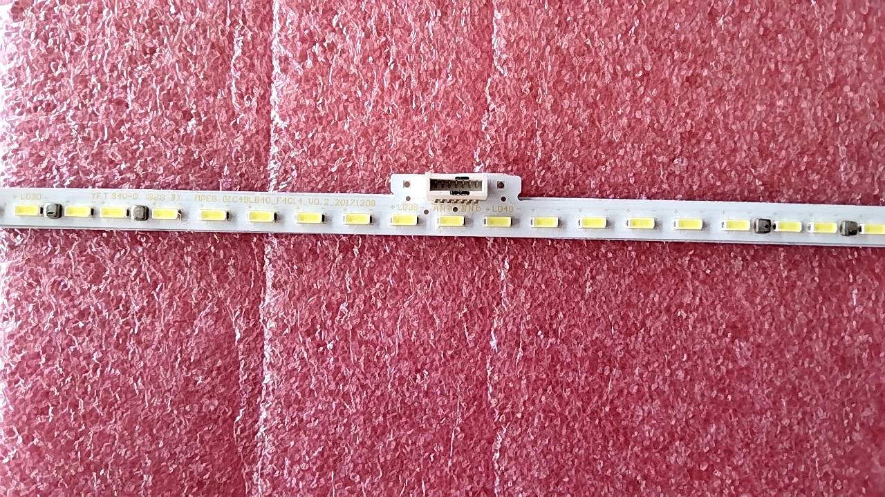 หลอดใหม่อันที่ 965 TCL 49C6 light bar MPEG-GIC49LB39 LB40-F4014-V0.2 เดี่ยว 76 ไฟ ใช่1เส้น