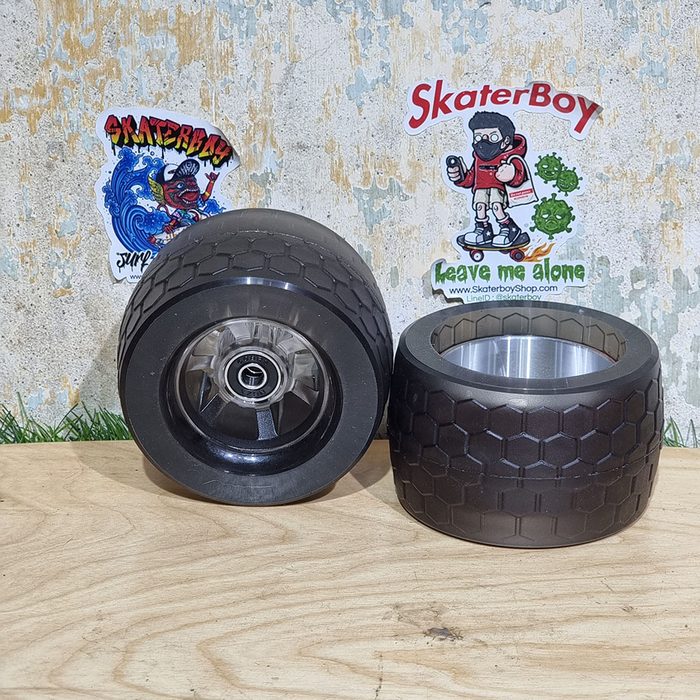 [0502] ล้อสเก็ตบอร์ดไฟฟ้า รุ่น Longboard V2 ล้อขนาด 105mm 105 mm all terrain ล้ออะไหล่มอเตอร์ ล้อหน้า