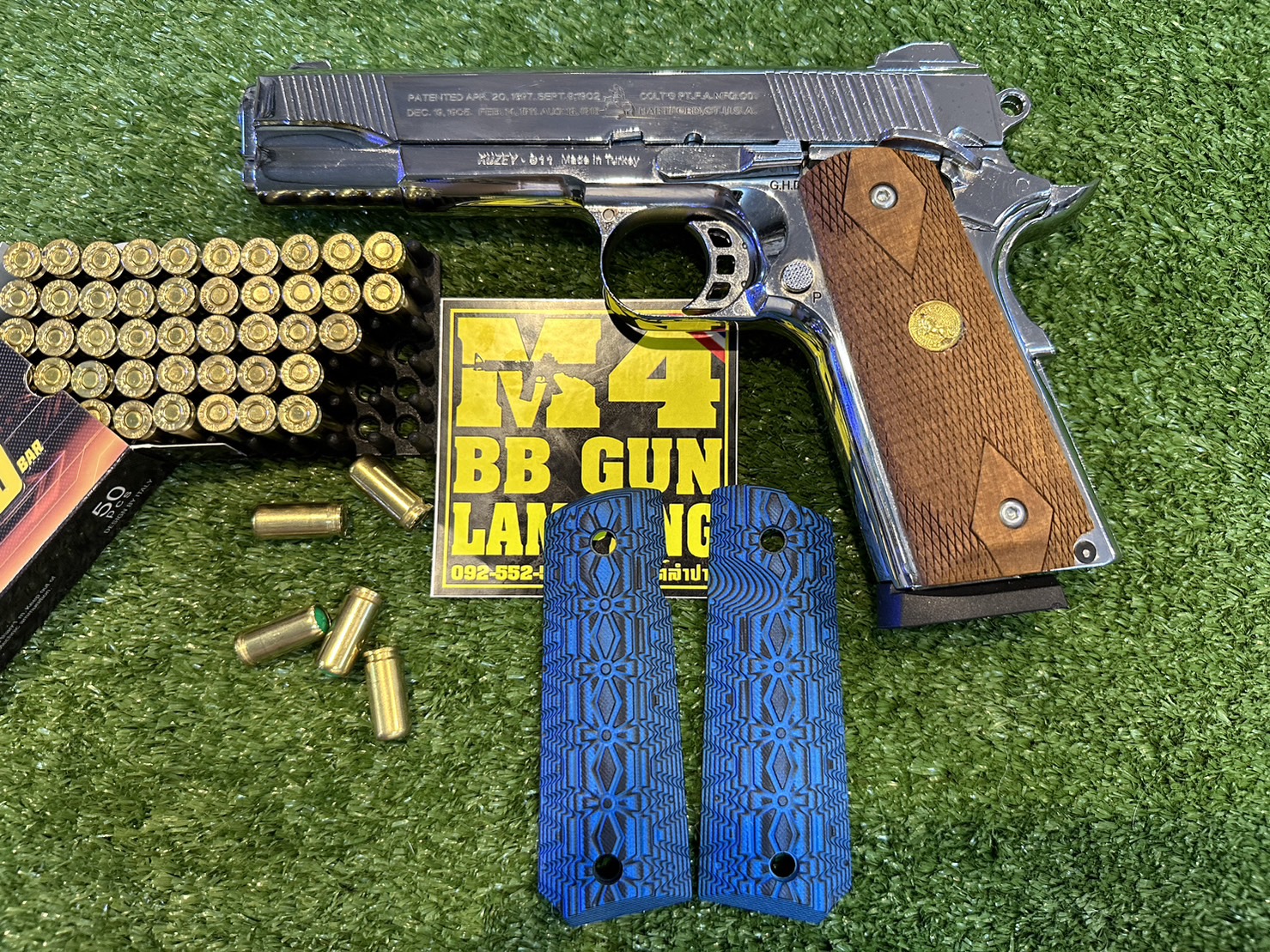 KUZEY M1911 ลาย 100 YEARS ลำกล้อง 5" เงินเงา