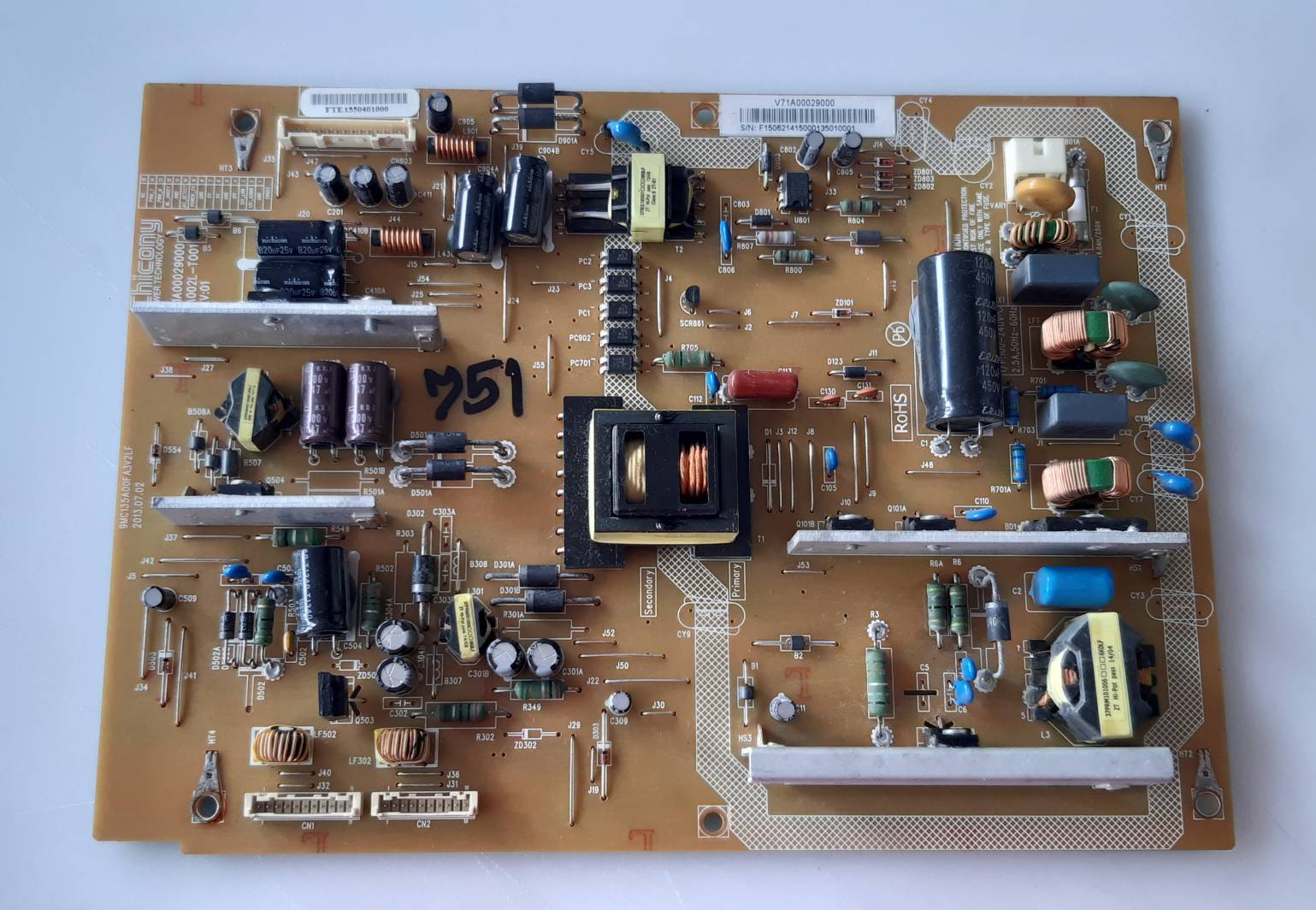 อันที่ 751 TOSHIBA 39L4300VT ซัฟฟลาย V71A00029000 ดีเทสแล้ว