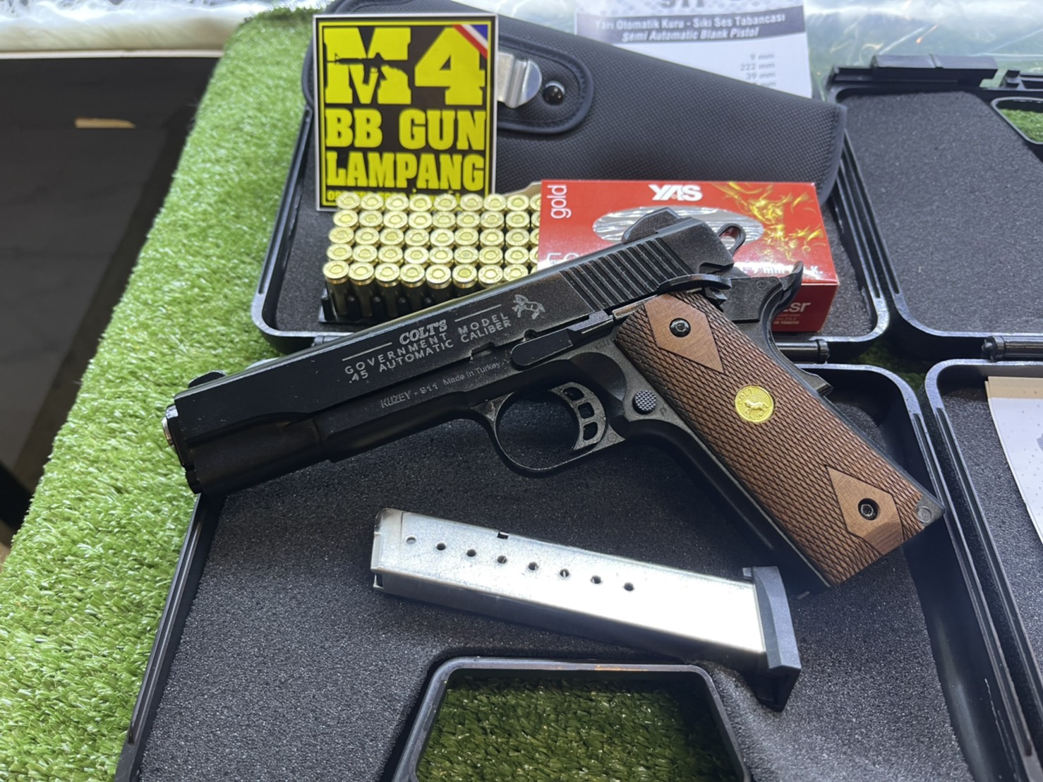 KUZEY M1911 ลาย Government ลำกล้อง 5" ดำ