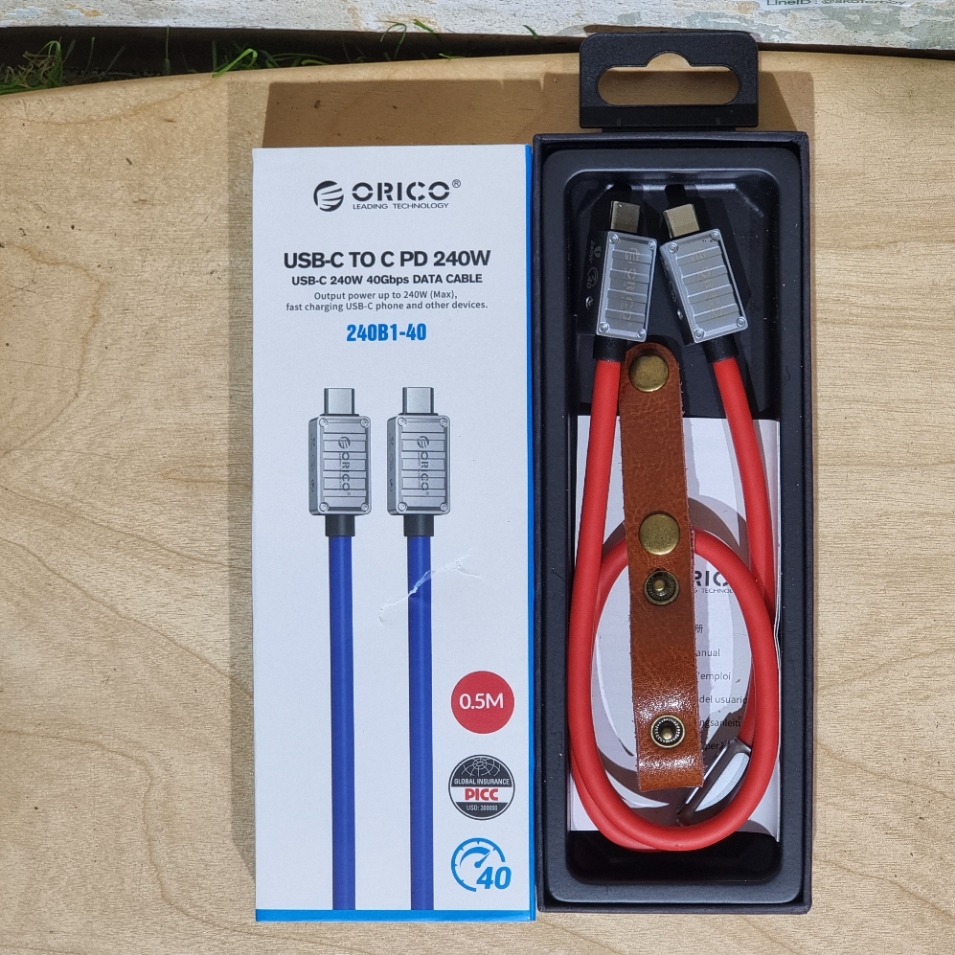 [1300] สายชาร์จ ส่งภาพ 4k/8k หัว type c to type c 20/40Gbps ชาร์จเร็ว PD 240W หนา6มิล ทนทาน ใช้ได้นาน