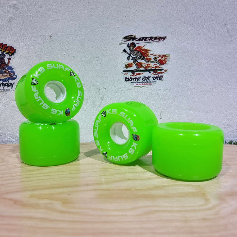 [0316] ล้อสเก็ตบอร์ด street surf 63mm90A 65mm98A ล้อแข็ง snap ดี เล่นท่าง่าย