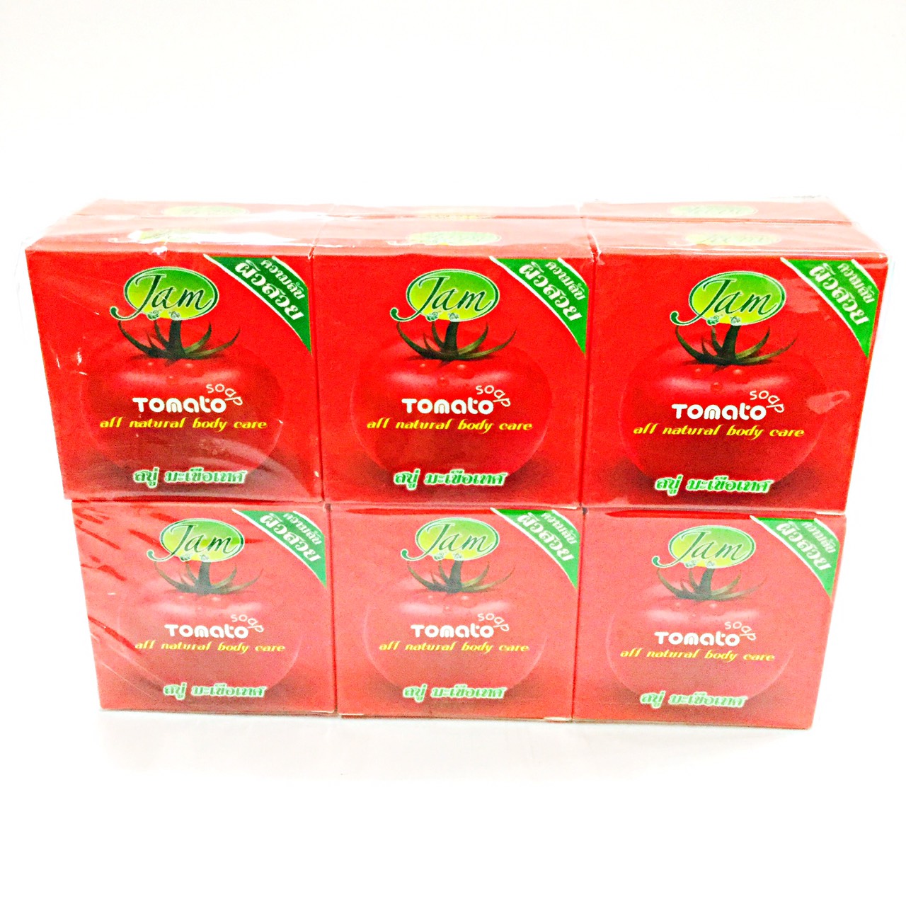 [JAM] สบู่แจม มะเขือเทศ (J217) แพ็ค12ก้อน 60g.