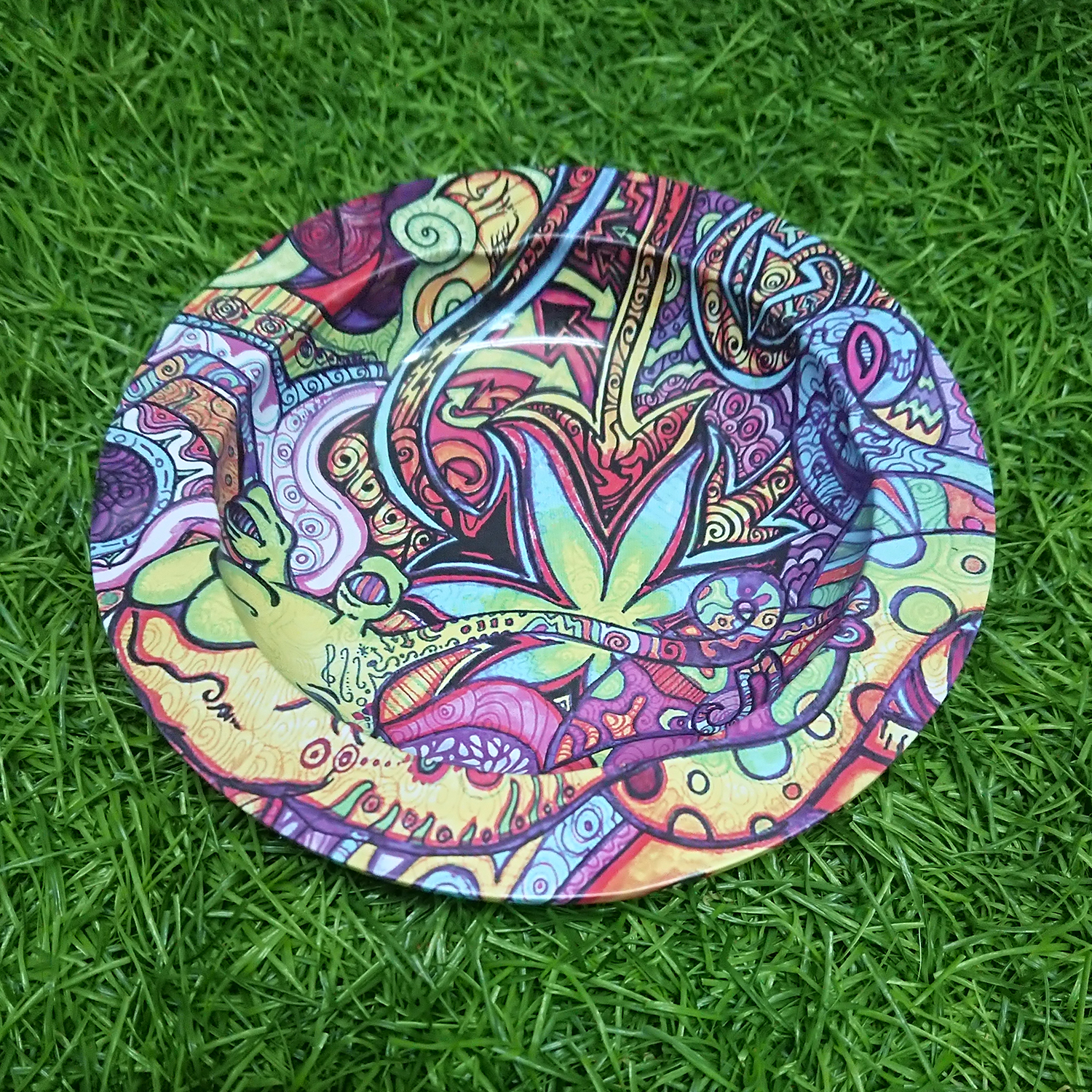 [1003] ถาดอเนกประสงค์ รองแก้ว ใส่ขนม ใส่ของ ขนาดเล็ก 14 cm สูง 2cm