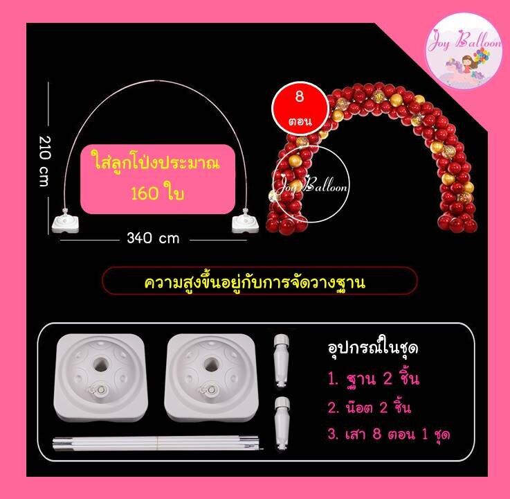 ซุ้มลูกโป่งขนาดใหญ่ กว้าง 3 เมตร สูง 2.4 เมตร (ไม่รวมลูกโป่ง) (ส่งเร็วจากกรุงเทพ) ซุ้มงานแต่ง ซุ้มปีใหม่ ซุ้มจัดงาน งานเทศกาลต่างๆ