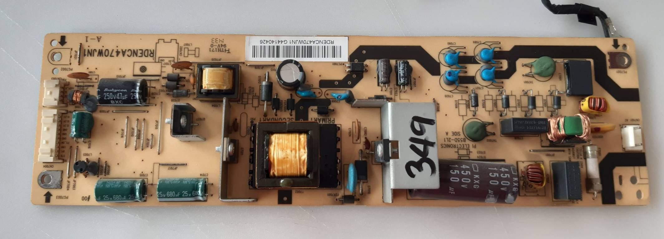 อันที่ 349 SHARP LC-39LE155D2 ซัฟฟลาย RDENCA470WJN1 ดีเทสแล้ว