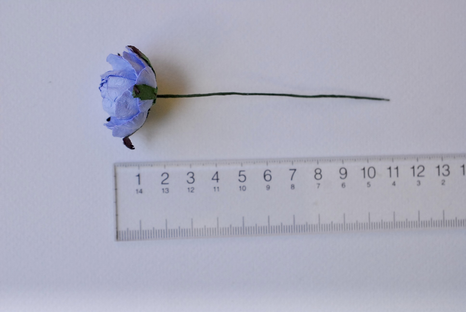 ดอกไม้กระดาษสาราคาส่ง, ดอกไม้กระดาษ,สำหรับตกแต่งของชำร่วย งานแต่งงาน ดอกกุหลาบกลม peony ขนาด 3.5 cm. จำนวน 25 ดอก, สีน้ำเงินตุ่น Paper Flowers, Peony flowers supplies size 3.5 cm./ 25 pieces, handmade flowers, peony pale blue color.