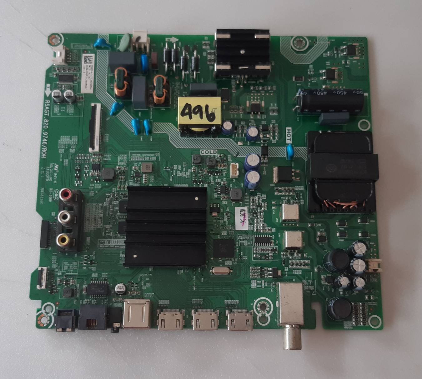 อันที่ 496 Hisense 50A7100F ซีสเตร็ม RSAG7.820.9746 ดีเทสแล้ว
