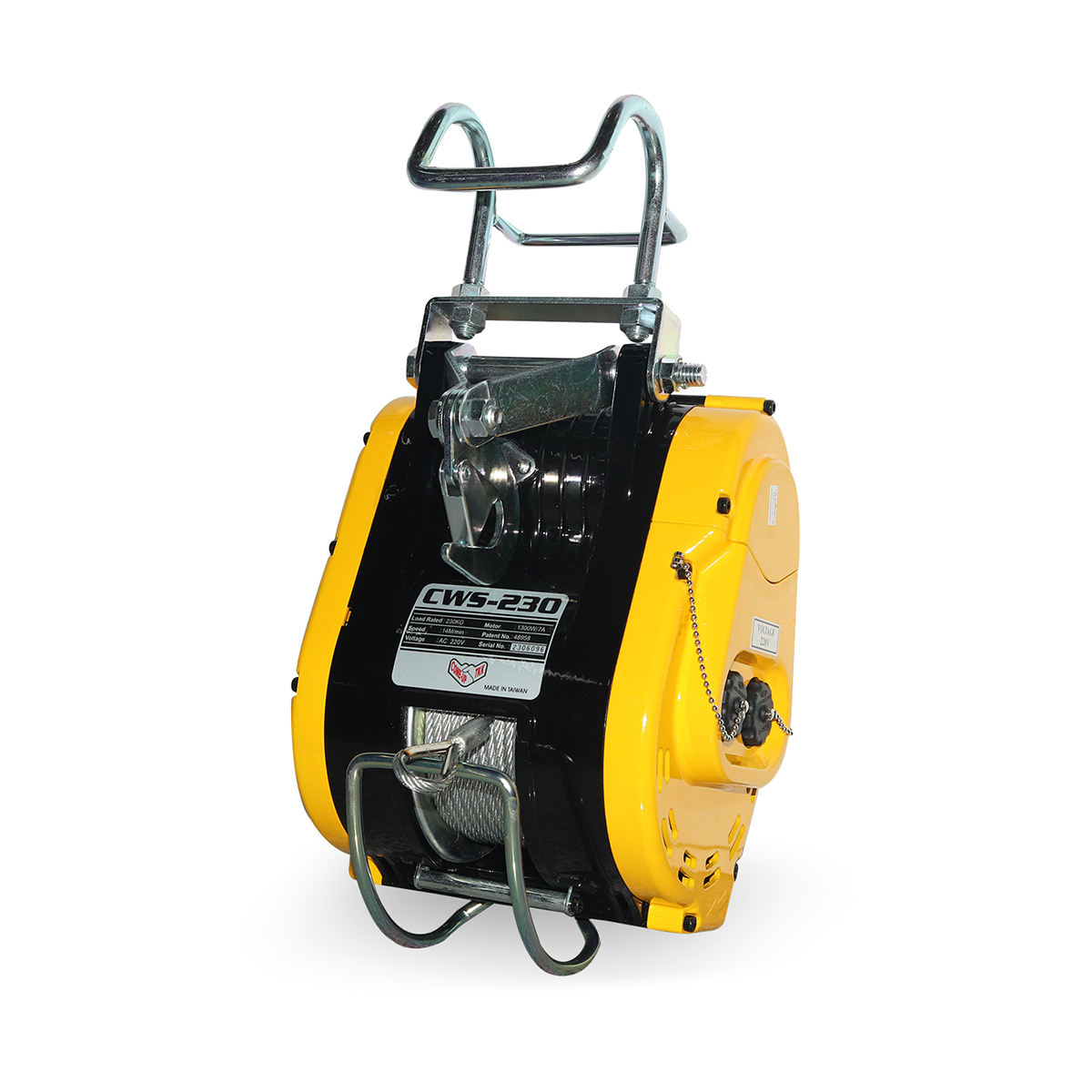 รอกสลิงไฟฟ้าแบบแขวน 230Kg COMEUP รุ่น CWS-230 (มอเตอร์ถ่าน) ไฟ 220V
