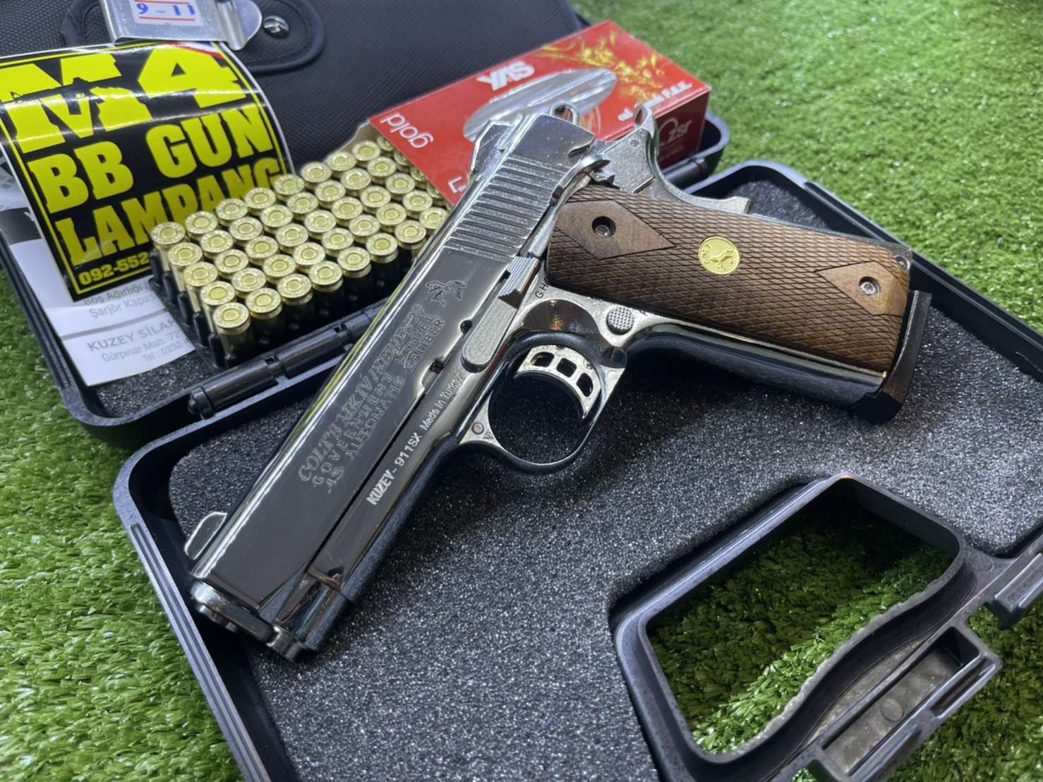 KUZEY M1911 ลาย Series 70 ลำกล้อง 4" เงินเงา