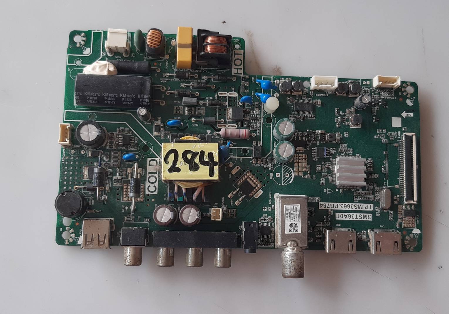 อันที่ 284 TCL 32D2940 ซีสเตร็ม 3MST36A0T TP.MS3663.PB784 ดีเทสแล้ว