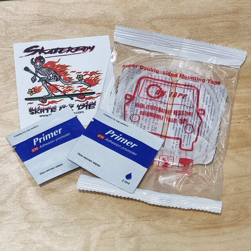 [0302] ขอบยางกันกระแทก สเก็ตบอร์ด ทุก2เมตร Free เทปใสกันน้ำ1ชิ้น Primerทำความสะอาดเพิ่มแรงยึด2ชิ้น