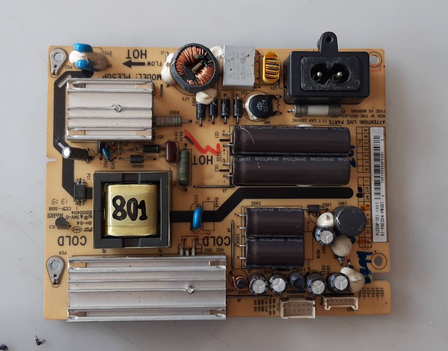 อันที่ 801 TCL 24F2300F ซัฟฟลาย CCP-508 PLE50P-2C1ดีเทสแล้ว