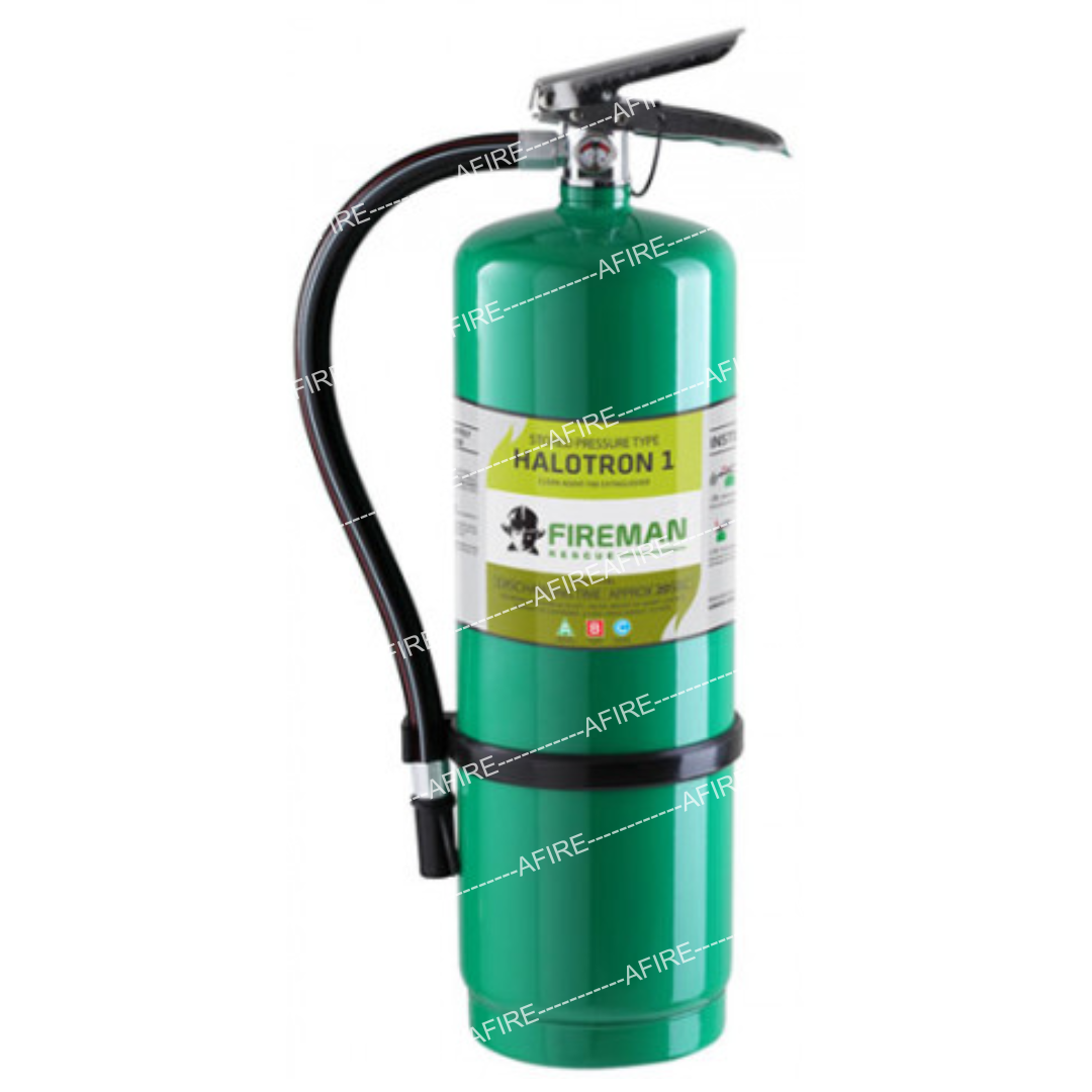 ถังดับเพลิงชนิดน้ำยาฮาโลตรอน (Halotron) ขนาด 10 ปอนด์ ยี่ห้อ Fireman