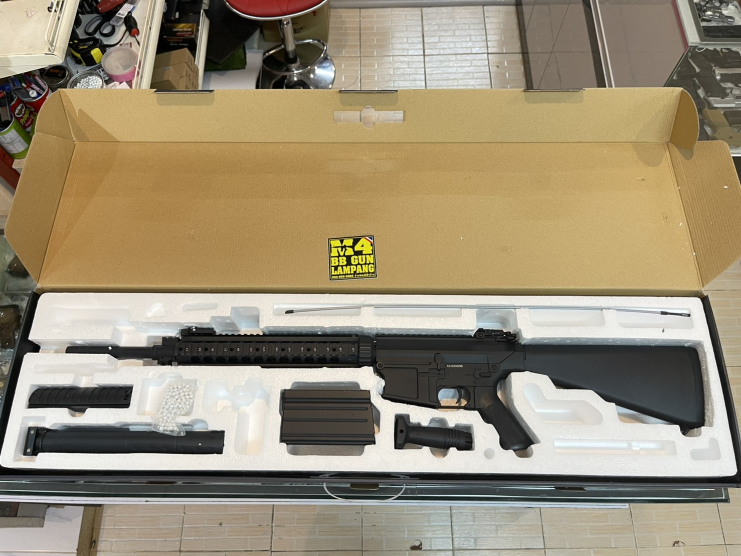 A&K SR25 ASSAULT RIFLE SERIES SR25 สีดำ