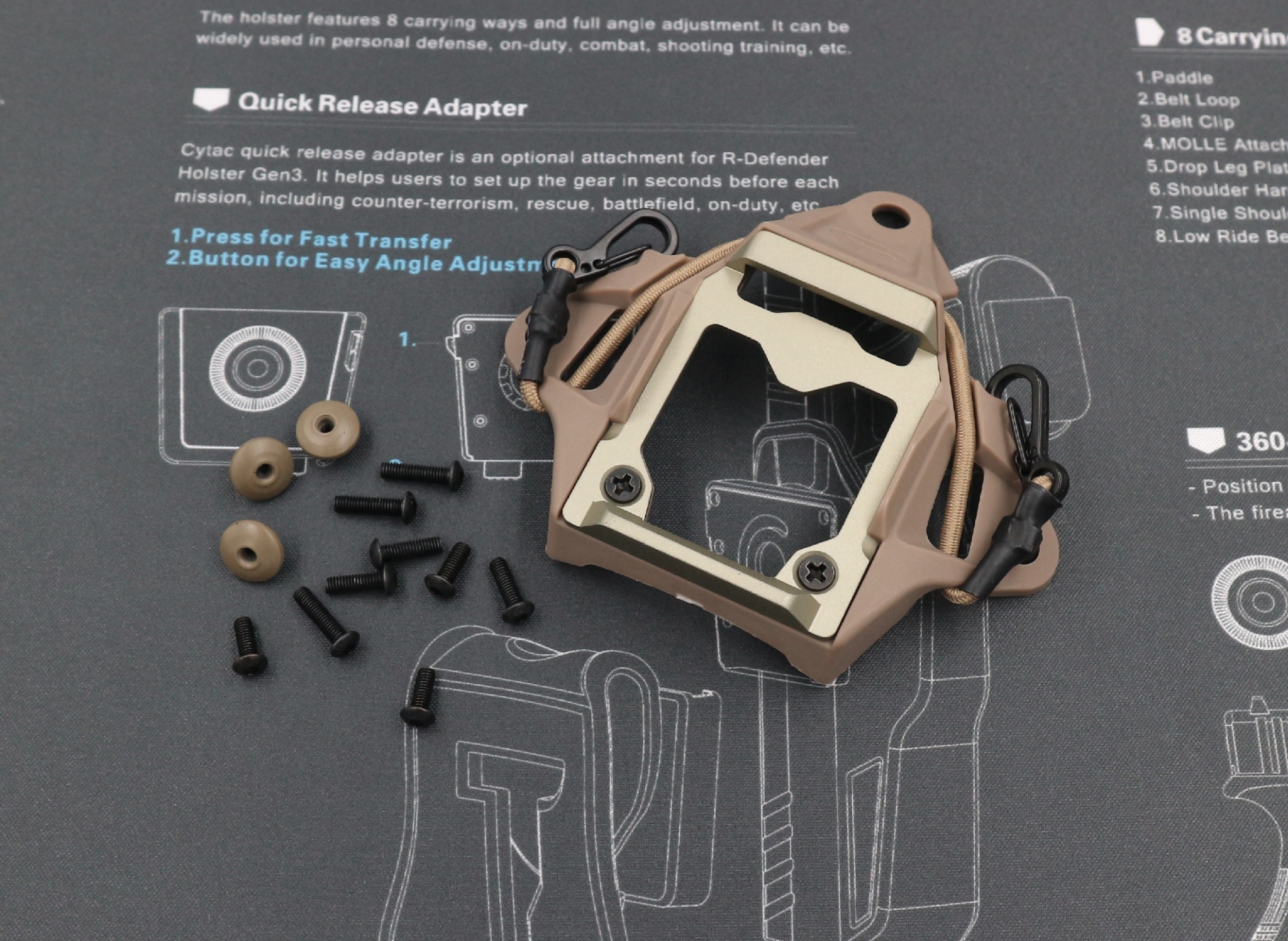 แป้นติดหมวก FMA รุ่น Modular Bungee ( TB-1313 ) (K0590)