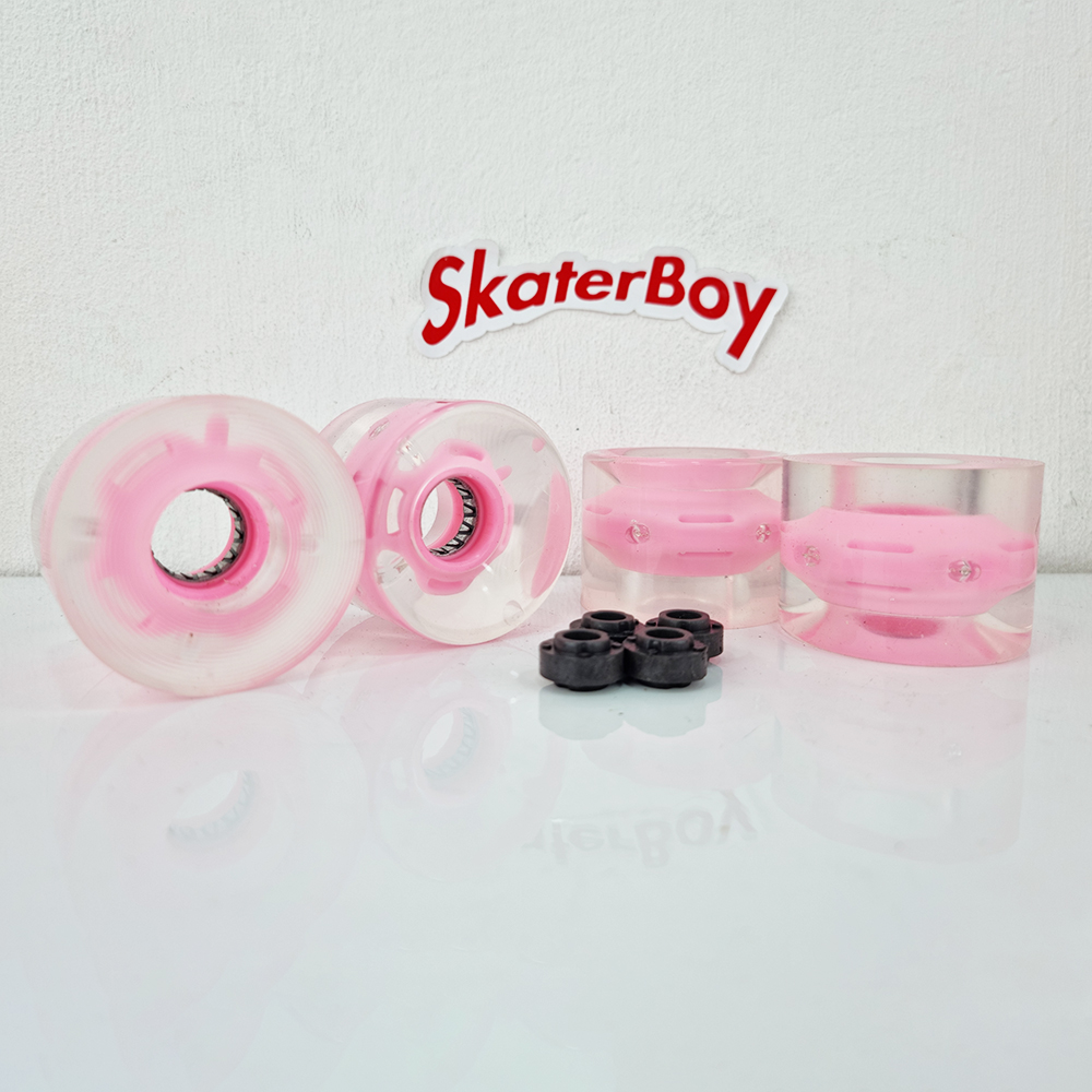 [0316] ล้อสเก็ตบอร์ด มีไฟ ขนาด 60x45mm 78A พร้อม magnetic spacer หลายสี longboard surf skateboard