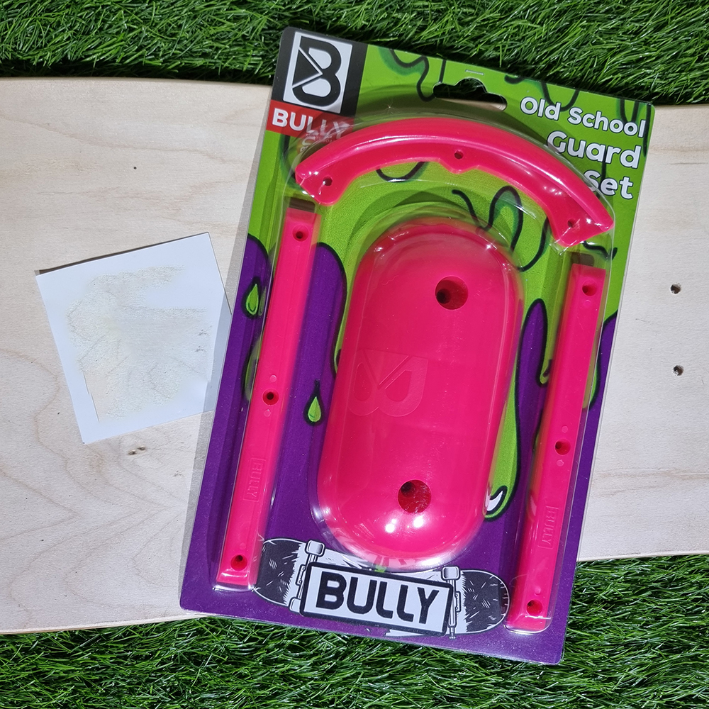 [0302] Old School guard set ป้องกันสเก็ตบอร์ด วัสดุ PP+HDPE งอได้นึดหน่อย เป็นรอยยาก ติดตั้งเองได้ง่าย