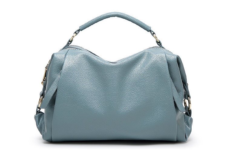กระเป๋าหนังแท้สีเขียวมินต์mint classic
