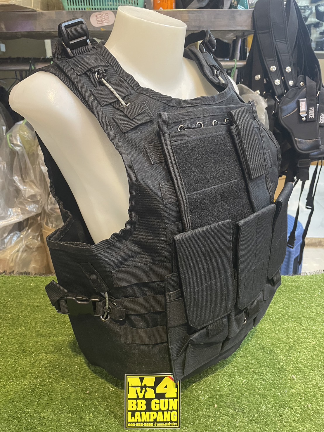 เสื้อเวส สลิง 3 ดำ