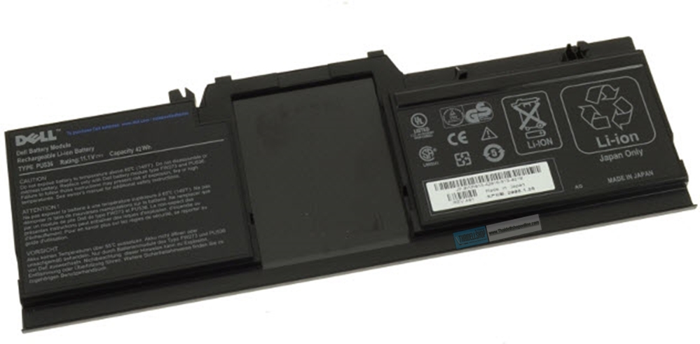 Battery 6-cell - 42WHr Dell Latitude XT,XT2 Tablet Laptop (Part:H968H) Clearance Sale