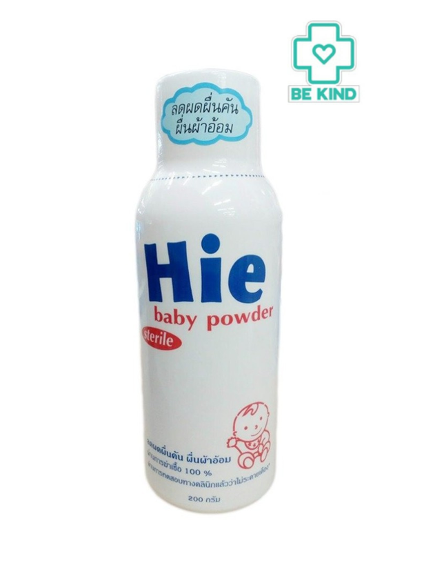 HIE BABY POWDER 200G แป้งลดอาการผื่นคัน แพ้ผ้าอ้อม NEW BORN