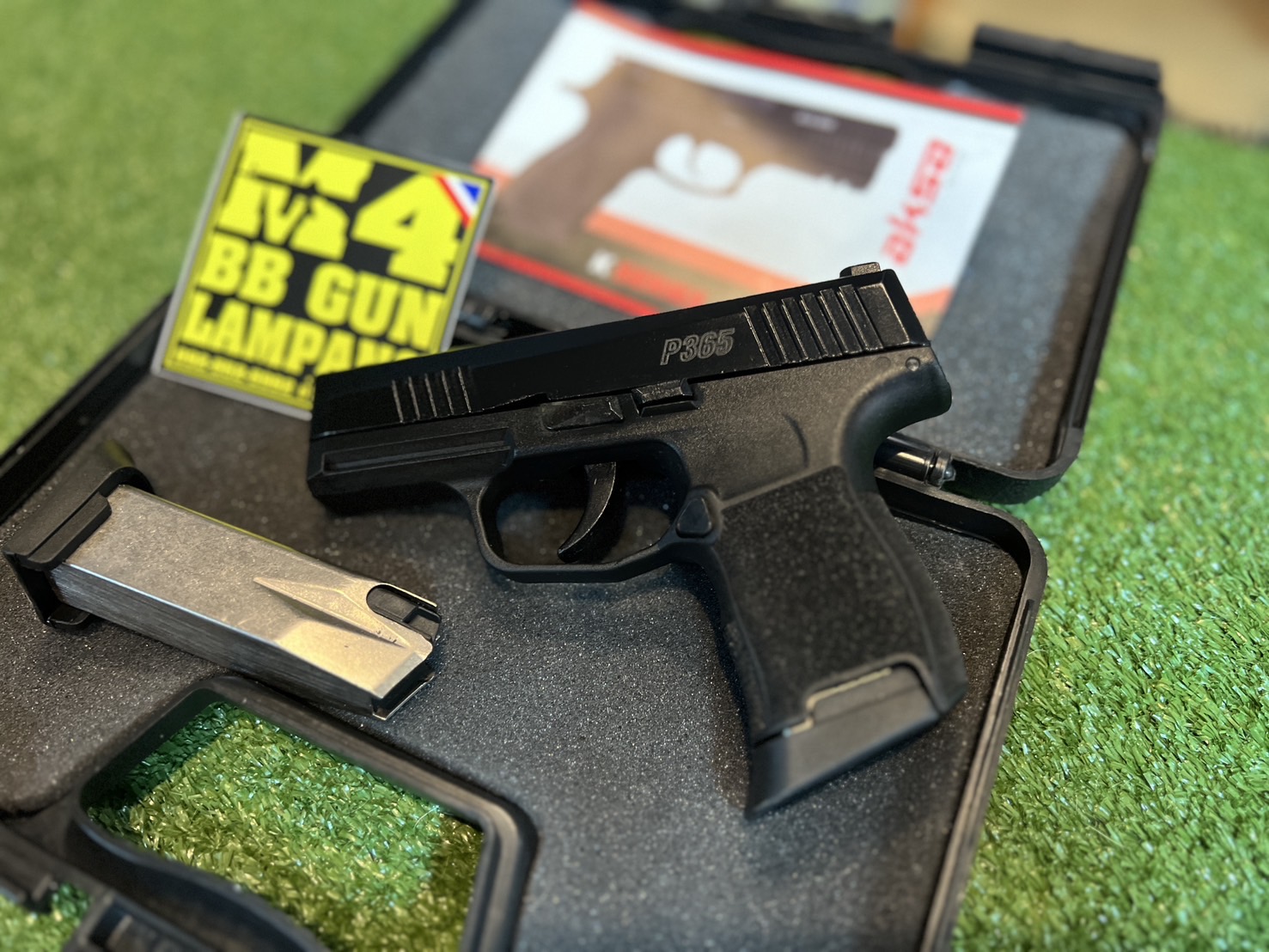 Aksa SIG SAUER P365 9mm. P.A.K. 2 แม็กกาซีน สีดำ