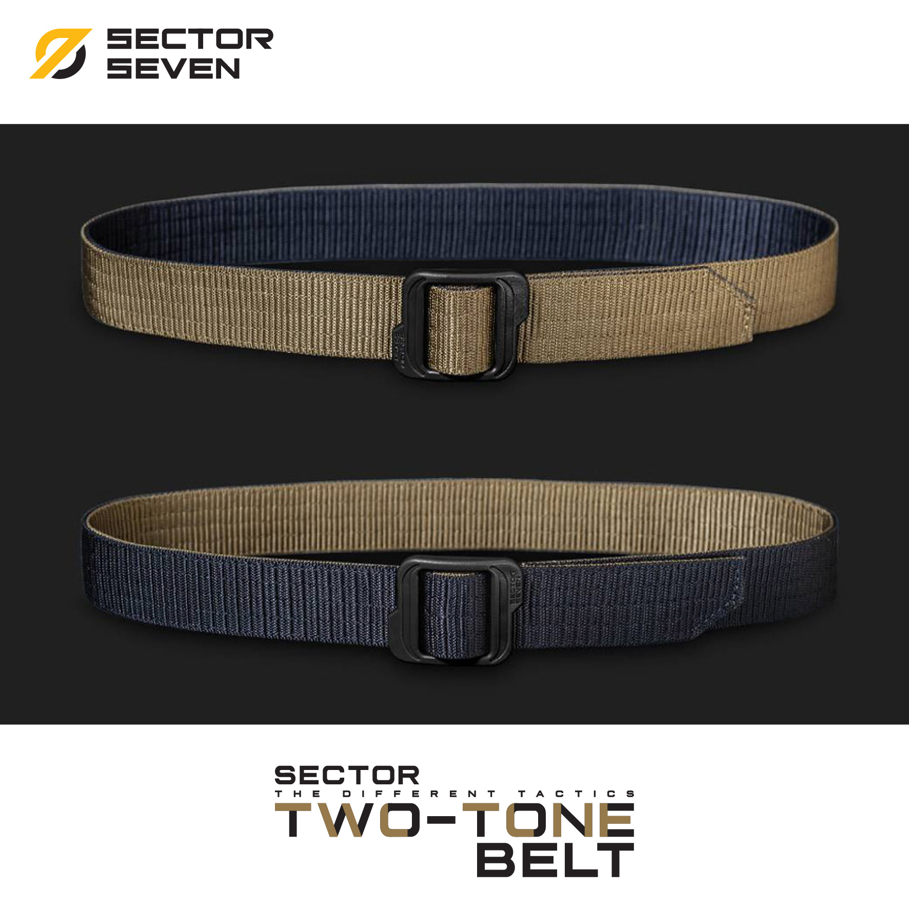 เข็มขัด SECTOR SEVEN ทูโทน (หัวสีดำ)/(ของแท้ ) (K0160)