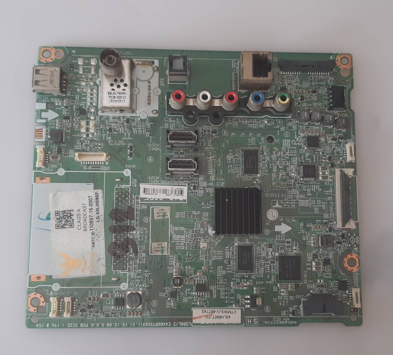 อันที่ 312 LG 43LH590T ซีสเตร็ม EAX66873003 1.0 ดีเทสแล้ว
