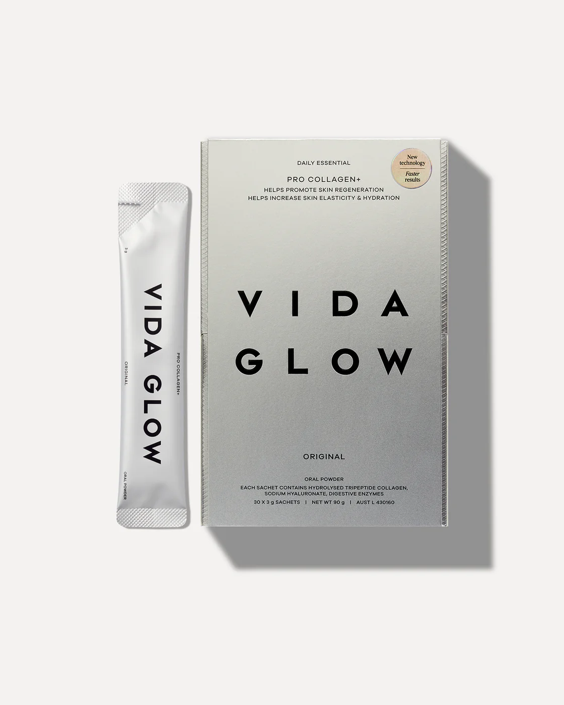 Vida Glow Pro Collagen+ Powder 30 SERVINGS (30x3g sachets) | 90g 0 กก.