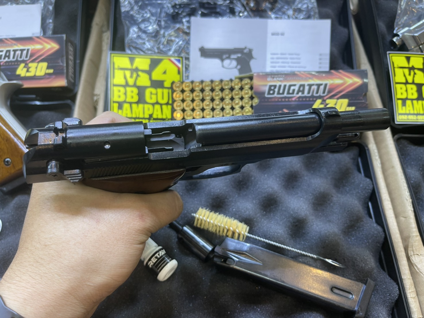 RETAY บาเรทต้า MOD 92 ดำ ด้าม ไม้