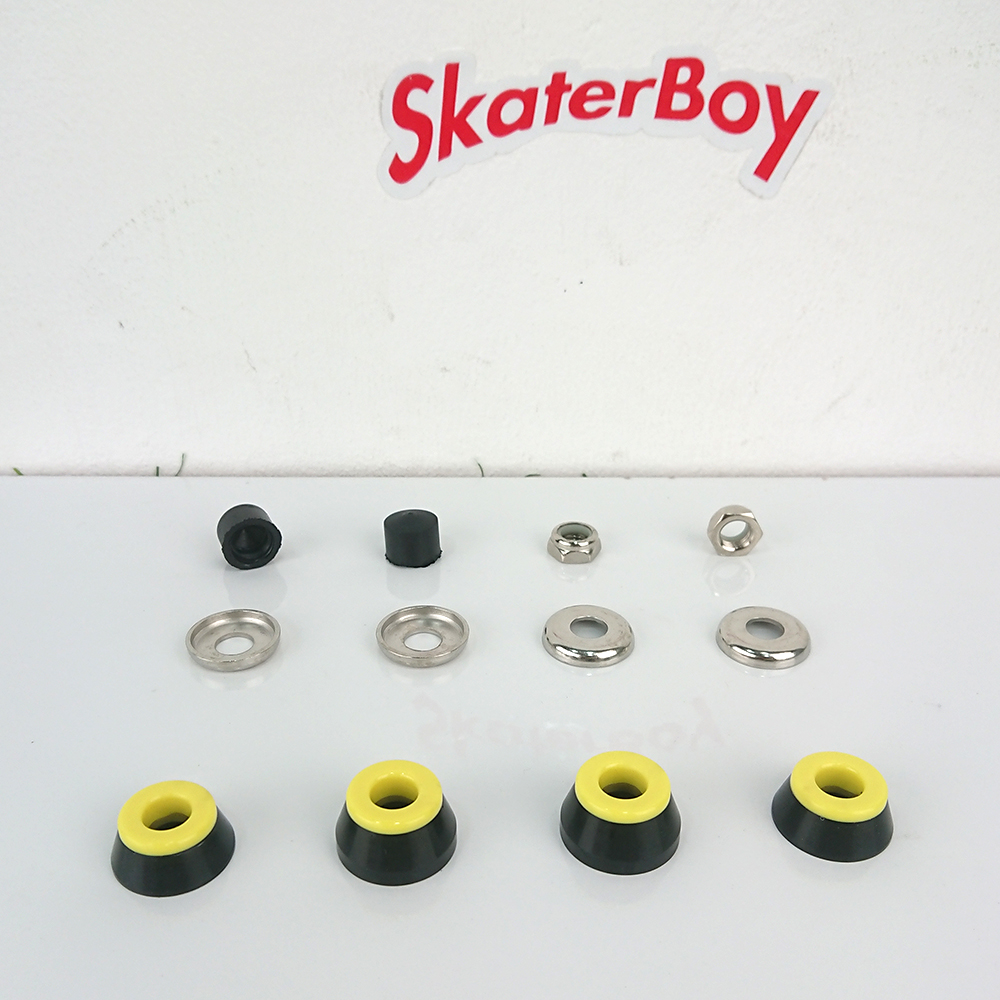 [0312] ลูกยางบูชชิ่ง S5 SM S7 สำหรับทรัค street skate คุณภาพดีจาก RareAnt ทรงกรวย4ชิ้น(pivot16mm)