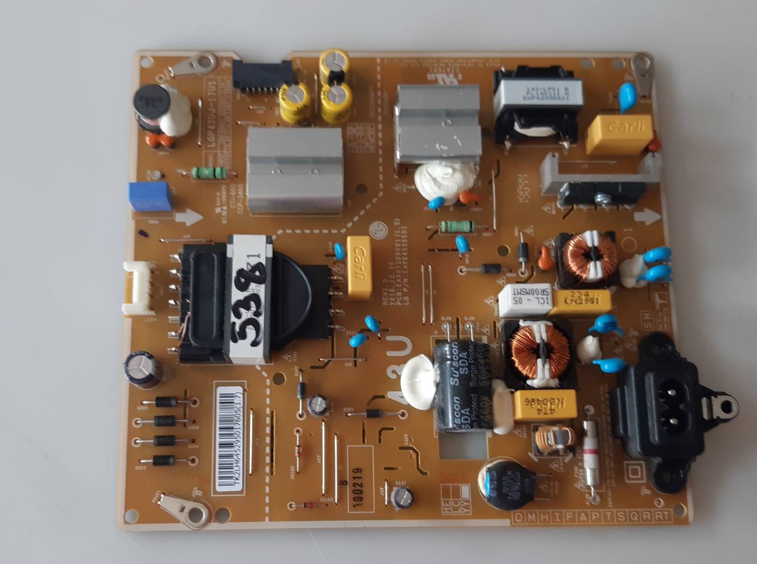 อันที่ 538 LG 43UK6320PTE ซัฟฟลาย EAX67209001 1.5 ดีเทสแล้ว
