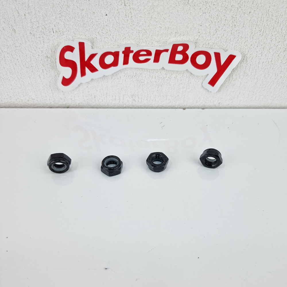 [0314] น็อตยึดล้อสเก็ตบอร์ดไว้กับทรัค สีเงิน สีดำ (มีราคาส่ง)
