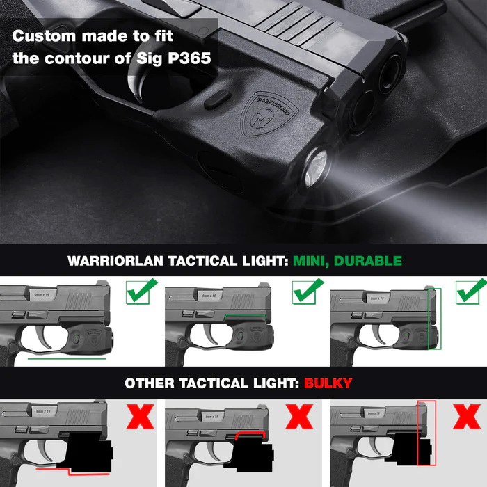 ไฟฉาย Warriorland SL-1 + ซองพกใน Kydex G43/G43X ( เฉพาะรุ่นที่ไม่มีราง ) (K2460)