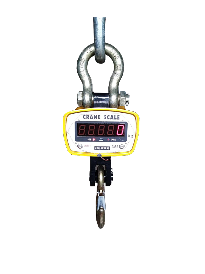 เครื่องชั่งแขวน รุ่น HA-05T พิกัด 5000 กิโลกรัม ควบคุมการทำงานผ่าน รีโมทคอนโทรน