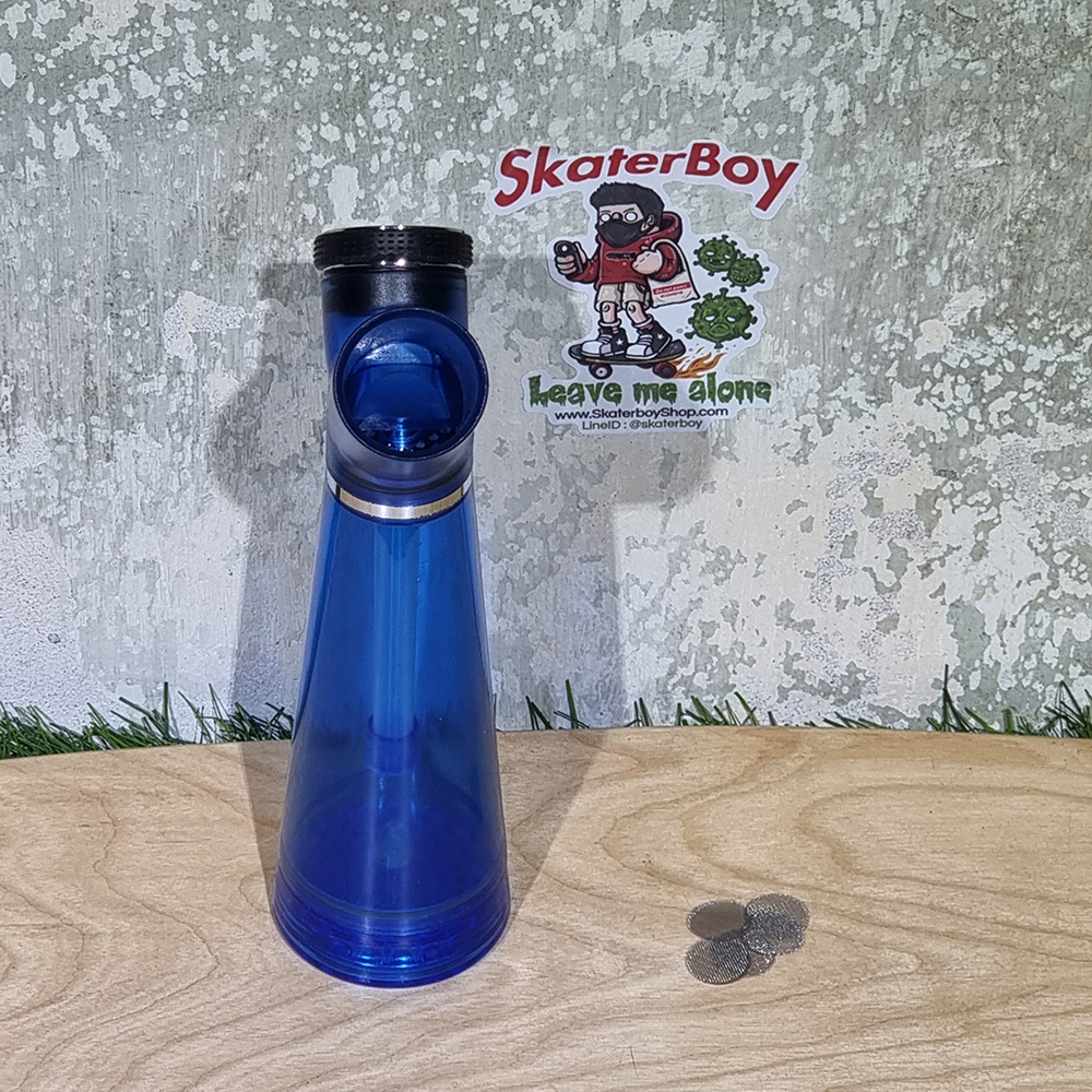 [1004] ท่อน้ำ Water Pipe พกพา พร้อม Grinder ที่บดและเก็บในตัว ถอดทำความสะอาดง่าย