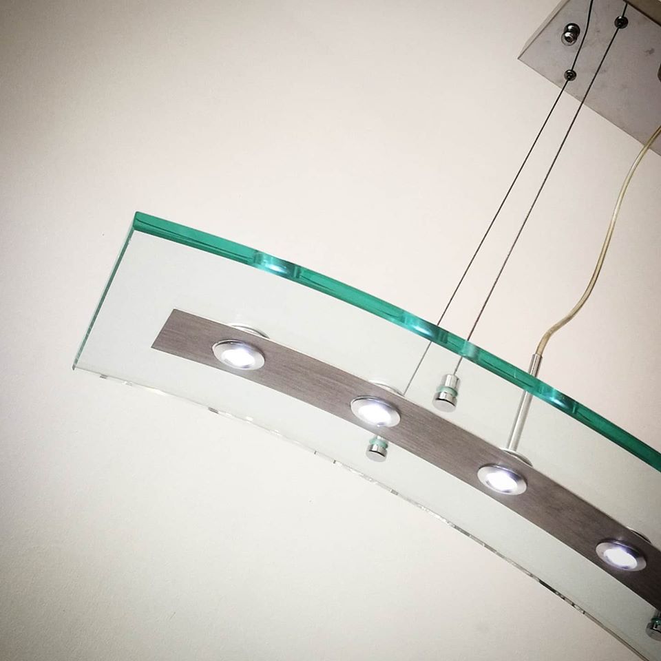 โคมไฟห้อย 5723/5 ดีไซน์กระจกโค้ง