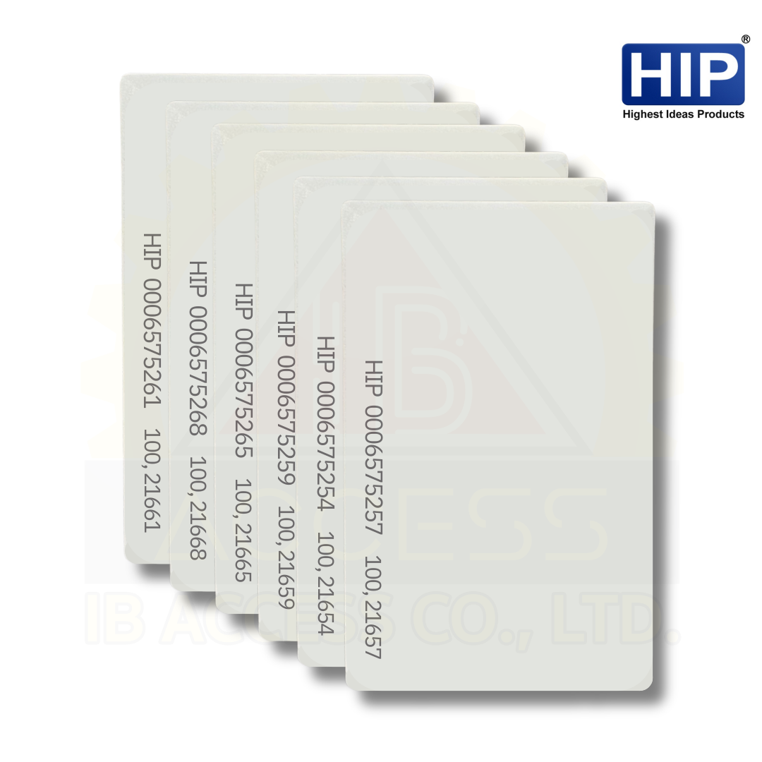 บัตรคีย์การ์ด Proximity Card แบบบาง 0.8 mm. ยี่ห้อ HIP (ไม่เรียงเลข) ไม่มีขั้นต่ำ