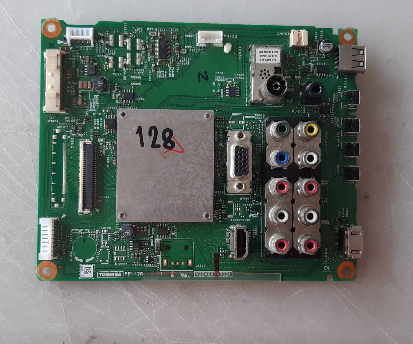อันที่ 128 TOSHIBA 32P2300VT ซีสเตร็ม V28A001473B1 30PIN ดีเทสแล้ว