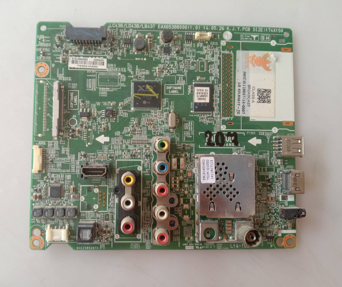 อันที่ 207 LG 42LB561T ซีสเตร็ม EAX65388006 1.0 ดีเทสแล้ว