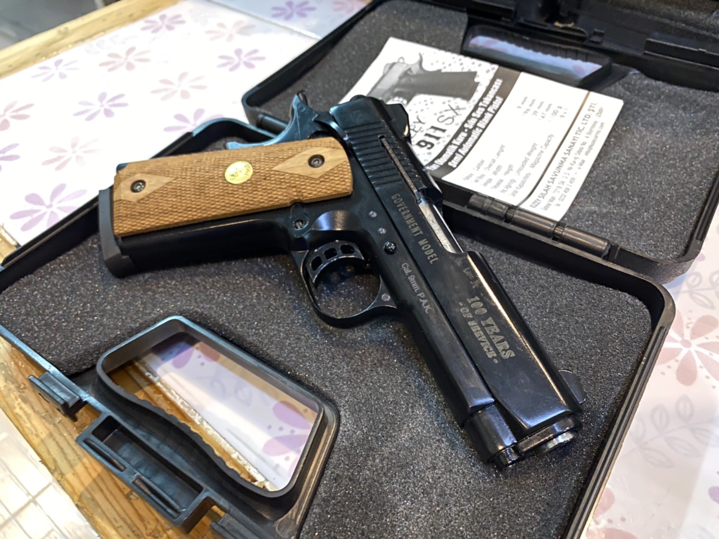 KUZEY M1911 ลาย Government ลำกล้อง 4" ดำ