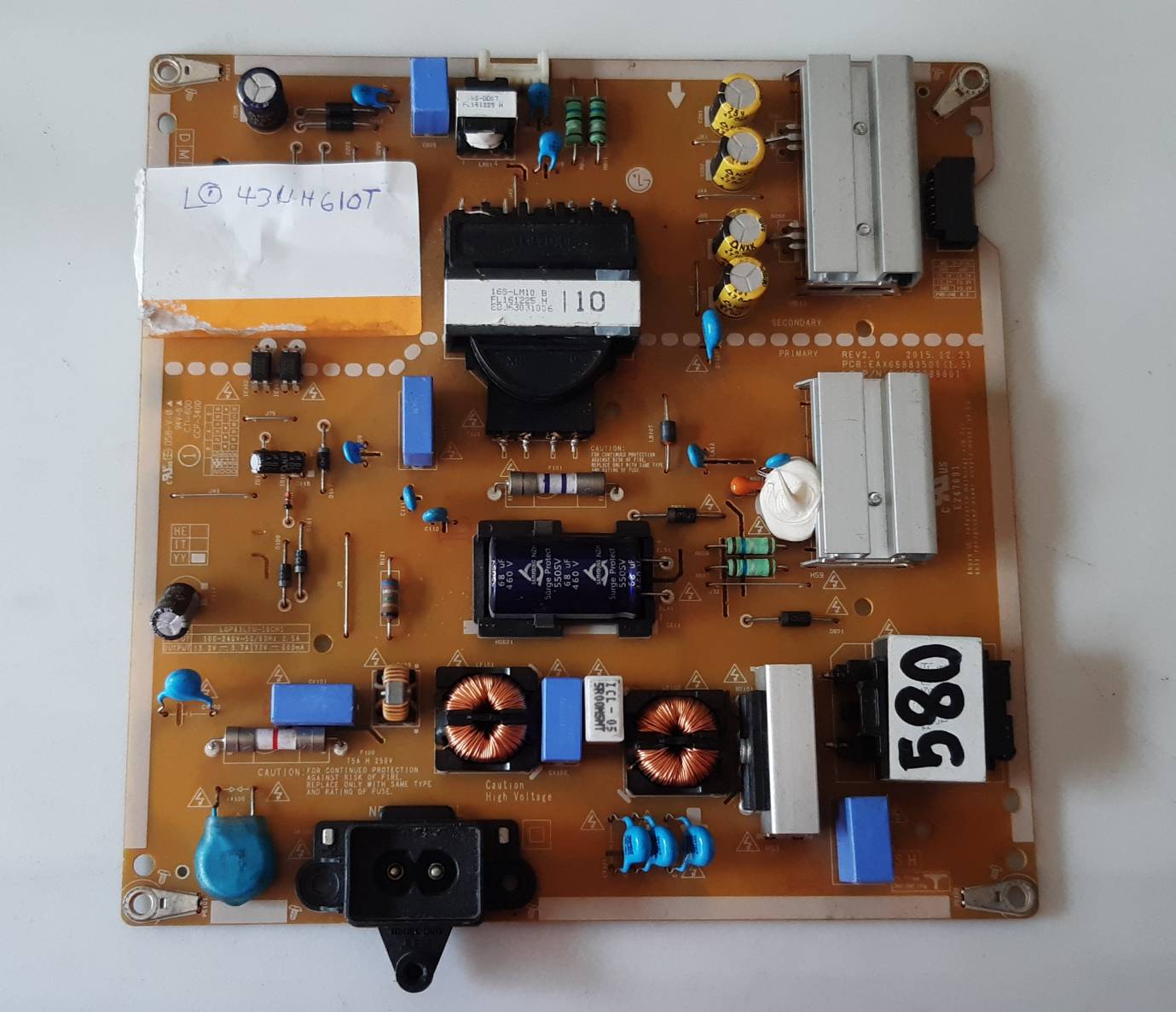 อันที่ 580 LG 43UH610T ซัฟฟลาย EAY64388801 EAX66883501 ดีเทสแล้ว