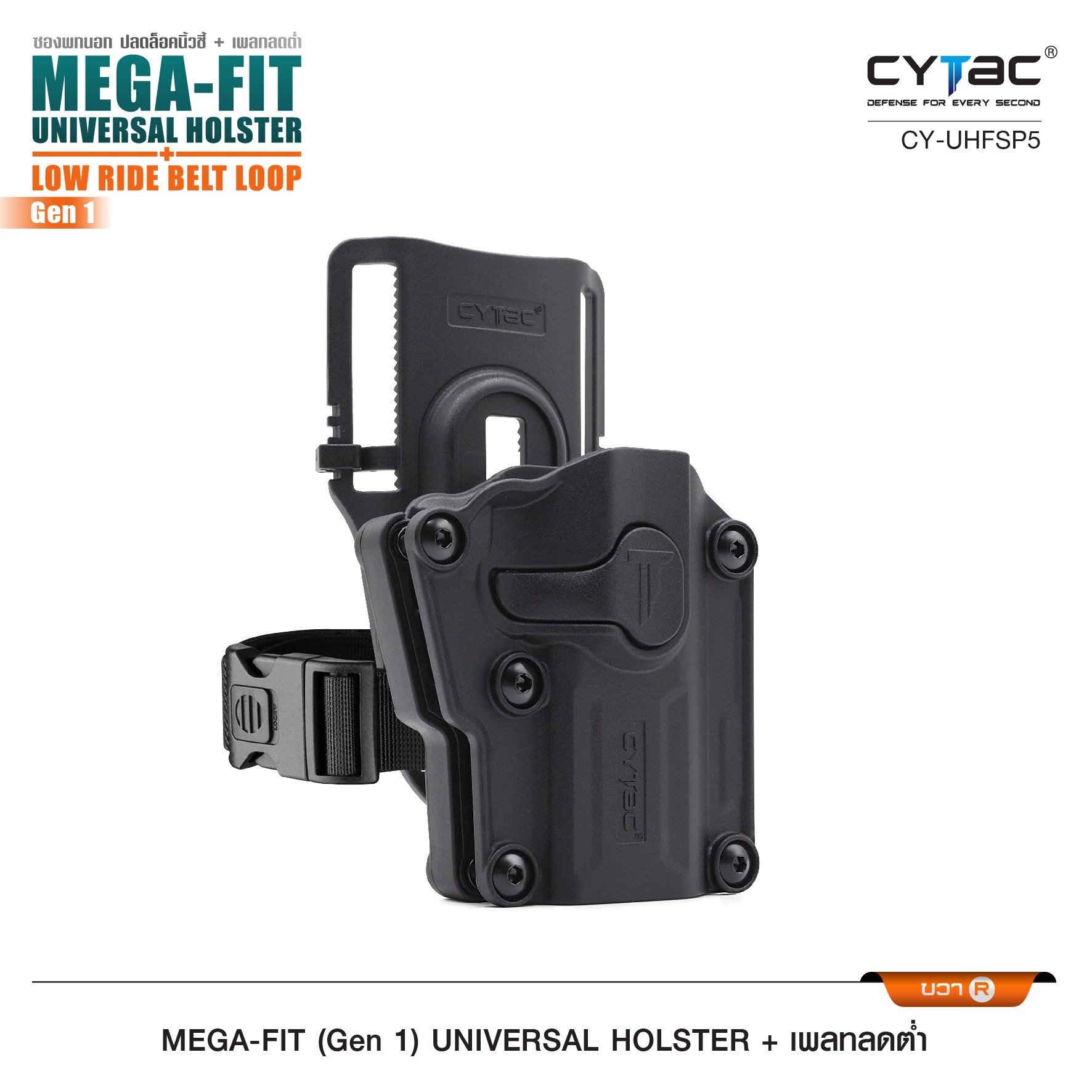 ซอง Megafit + เพลทลดต่ำ Cytac (K950)