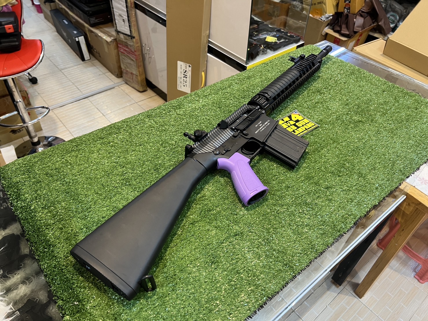 Double Bell 100 KAC SR 25 MK11 MODO Custom AEG